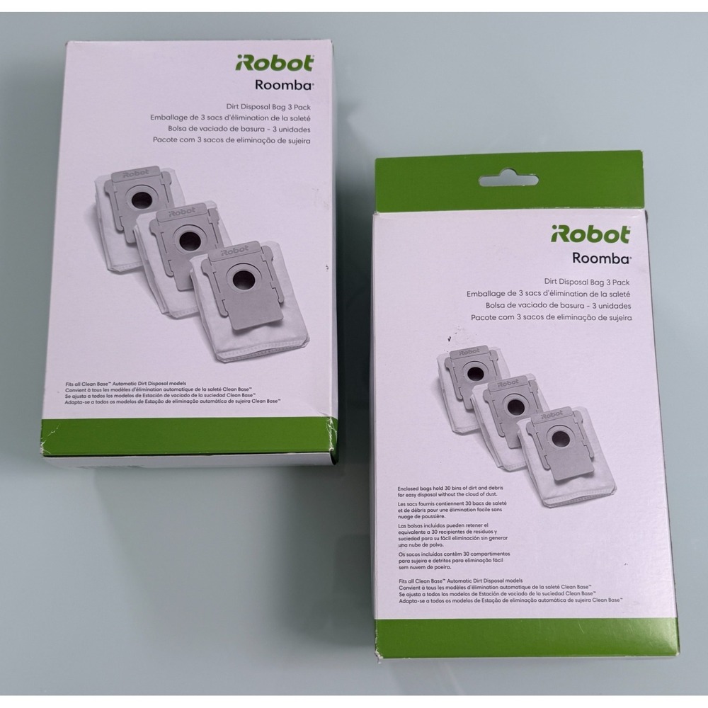 NOB iRobot Roomba Dirt Disposal Bags 2 Boxes 3 Pack OEM Part# 4640235